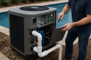 pool heat pump installation