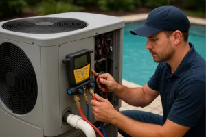 pool heat pump installation in Melbourne